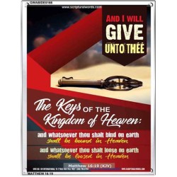 WHATSOEVER THOU SHALT BIND ON EARTH   Printable Bible Verses to Framed   (GWABIDE 5166)   "16X24"