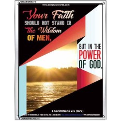 YOUR FAITH   Custom Framed Bible Verse   (GWABIDE 5375)   "16X24"