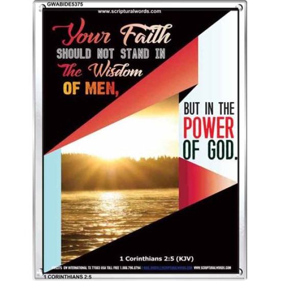 YOUR FAITH   Custom Framed Bible Verse   (GWABIDE 5375)   