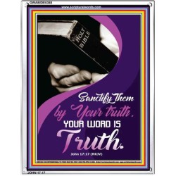 YOUR WORD IS TRUTH   Bible Verses Framed for Home   (GWABIDE 5388)   