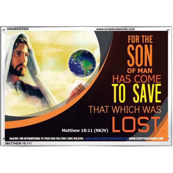 TO SAVE THE LOST   Bible Verses Poster   (GWABIDE5404)   