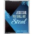 YOU SHALL NOT STEAL   Bible Verses Framed for Home Online   (GWABIDE 5411)   "16X24"