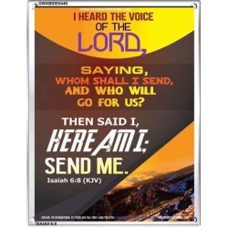 THE VOICE OF THE LORD   Scripture Wooden Frame   (GWABIDE 5440)   