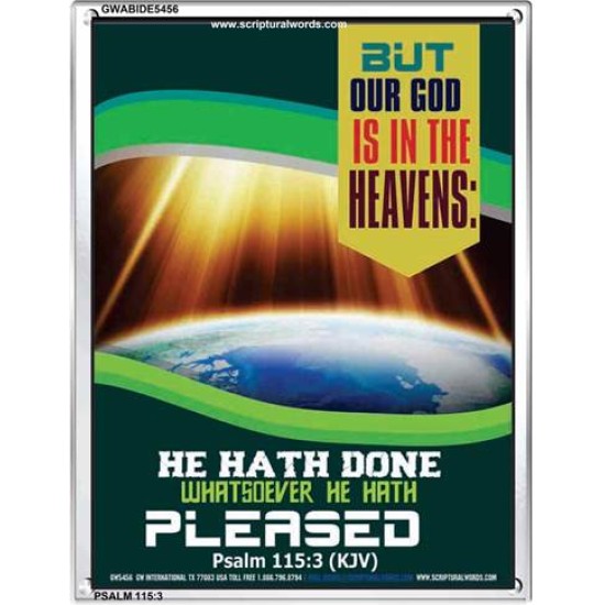 WHATSOEVER HE HATH PLEASED   Frame Bible Verse   (GWABIDE 5456)   