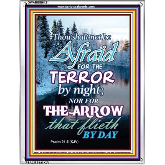 THE TERROR BY NIGHT   Printable Bible Verse to Framed   (GWABIDE 6421)   
