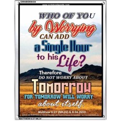 A SINGLE HOUR TO HIS LIFE   Bible Verses Frame Online   (GWABIDE 6434)   "16X24"
