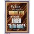 WHO IS GOING TO HARM YOU   Frame Bible Verse   (GWABIDE 6478)   "16X24"
