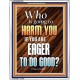 WHO IS GOING TO HARM YOU   Frame Bible Verse   (GWABIDE 6478)   