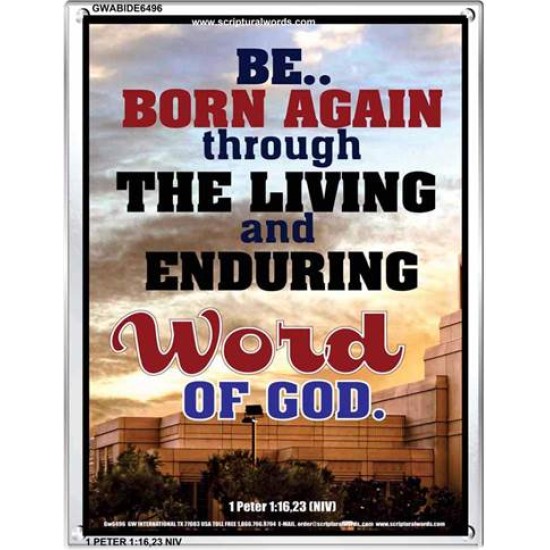 BE BORN AGAIN   Bible Verses Poster   (GWABIDE 6496)   