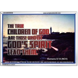 TRUE CHILDREN OF GOD   Christian Quote Framed   (GWABIDE6538)   