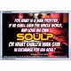 WHAT SHALL A MAN GIVE FOR HIS SOUL   Framed Guest Room Wall Decoration   (GWABIDE6584)   