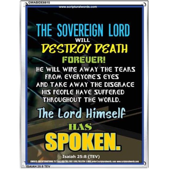 THE SOVEREIGN LORD   Framed Office Wall Decoration   (GWABIDE 6615)   