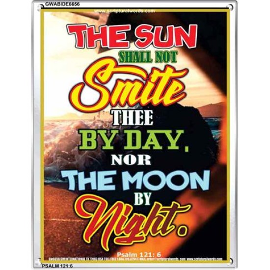THE SUN SHALL NOT SMITE THEE   Biblical Paintings Acrylic Glass Frame   (GWABIDE 6656)   