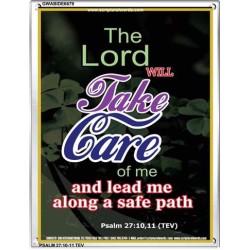 THE LORD WILL TAKE CARE OF ME   Inspirational Bible Verse Frame   (GWABIDE 6679)   