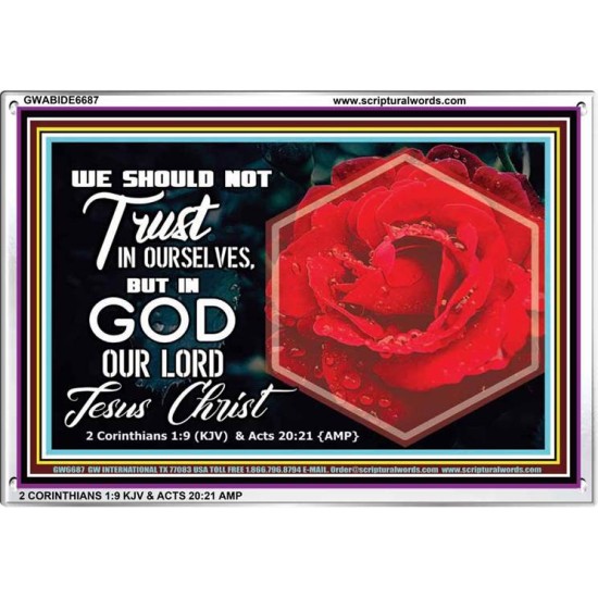 TRUST IN GOD   Framed Office Wall Decoration   (GWABIDE6687)   