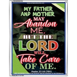 THE LORD WILL TAKE CARE OF ME   Framed Bible Verse Online   (GWABIDE 6703)   
