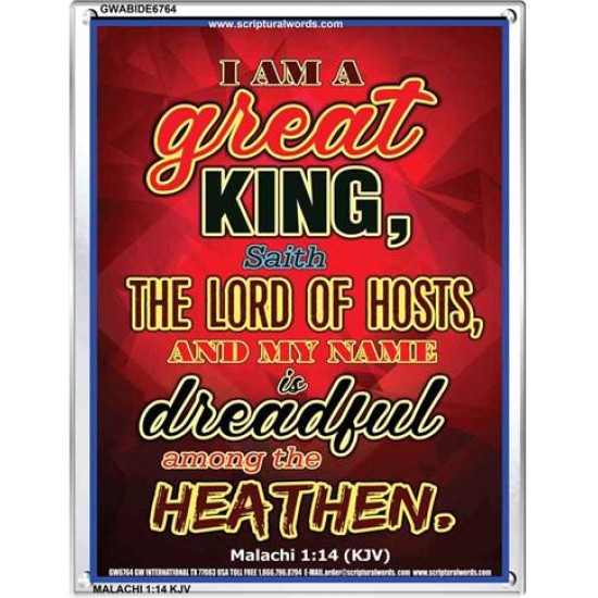 THE LORD OF HOSTS   Encouraging Bible Verse Framed   (GWABIDE 6764)   