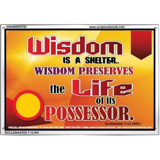 WISDOM   Framed Bible Verse   (GWABIDE6782)   