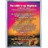 THE LORD IS MY SHEPHERD   Bible Verse Acrylic Glass Frame   (GWABIDE 6871)   "16X24"