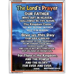 THE LORDS PRAYER   Inspirational Wall Art Poster   (GWABIDE 6908)   