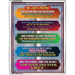 THE LORDS PRAYER   Christian Frame Wall Art   (GWABIDE 6920)   