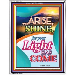 ARISE SHINE   Printable Bible Verse to Framed   (GWABIDE 7242)   