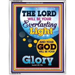 YOUR GOD WILL BE YOUR GLORY   Framed Bible Verse Online   (GWABIDE 7248)   