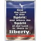 THE SPIRIT OF THE LORD GIVES LIBERTY   Scripture Wall Art   (GWABIDE 732)   