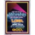 WORSHIP   Religious Art Frame   (GWABIDE 7346)   "16X24"