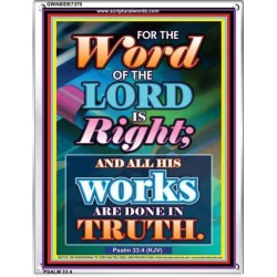 WORD OF THE LORD   Contemporary Christian poster   (GWABIDE 7370)   "16X24"