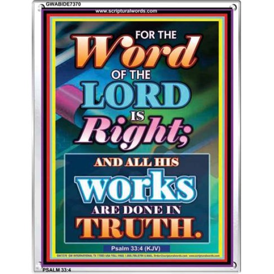 WORD OF THE LORD   Contemporary Christian poster   (GWABIDE 7370)   