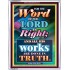 WORD OF THE LORD   Contemporary Christian poster   (GWABIDE 7370)   "16X24"