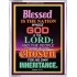 THE NATION WHOSE GOD IS THE LORD   Framed Business Entrance Lobby Wall Decoration    (GWABIDE 7387)   "16X24"