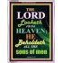 THE LORD LOOKETH   Inspiration Frame   (GWABIDE 7388)   "16X24"