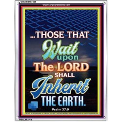 WAIT UPON THE LORD   Bible Verses Frame for Home   (GWABIDE 7425)   "16X24"