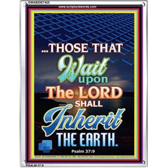 WAIT UPON THE LORD   Bible Verses Frame for Home   (GWABIDE 7425)   