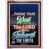 WAIT UPON THE LORD   Bible Verses Frame for Home   (GWABIDE 7425)   "16X24"