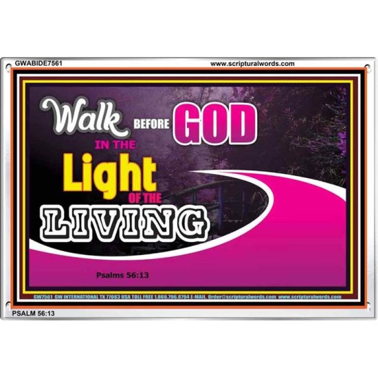 WALK BEFORE GOD   Art & Dcor Framed   (GWABIDE7561)   