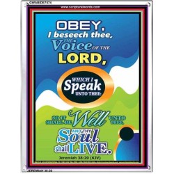 THE VOICE OF THE LORD   Contemporary Christian Poster   (GWABIDE 7574)   