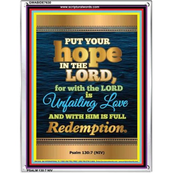 UNFAILING LOVE   Bible Scriptures on Love frame   (GWABIDE 7630)   