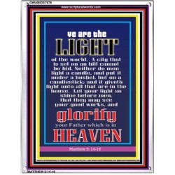 THE LIGHT OF THE WORLD   Contemporary Christian poster   (GWABIDE 7676)   