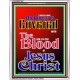 MY HOUSE IS COVERED BY THE BLOOD OF JESUS   Framed Hallway Wall Decoration   (GWABIDE 7694)   