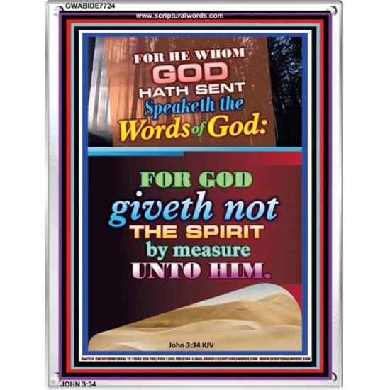 WORDS OF GOD   Bible Verse Picture Frame Gift   (GWABIDE 7724)   