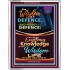 WISDOM A DEFENCE   Bible Verses Framed for Home   (GWABIDE 7729)   "16X24"