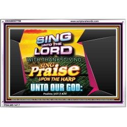 SING UNTO THE LORD   Frame Scripture Dcor   (GWABIDE7799)   