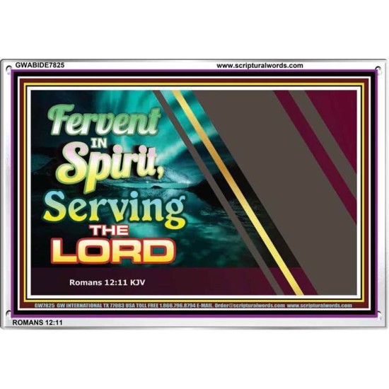 SERVE THE LORD   Christian Quotes Framed   (GWABIDE7825)   