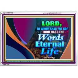 WORDS OF ETERNAL LIFE   Christian Artwork Acrylic Glass Frame   (GWABIDE7895)   