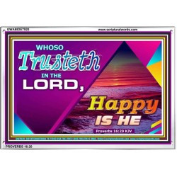 TRUST IN THE LORD   Framed Bedroom Wall Decoration   (GWABIDE7920)   