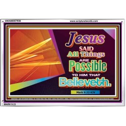 ALL THINGS ARE POSSIBLE   Inspiration Wall Art Frame   (GWABIDE7936)   