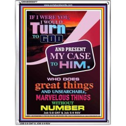 TURN TO GOD   Scripture Wooden Frame   (GWABIDE 8077)   "16X24"